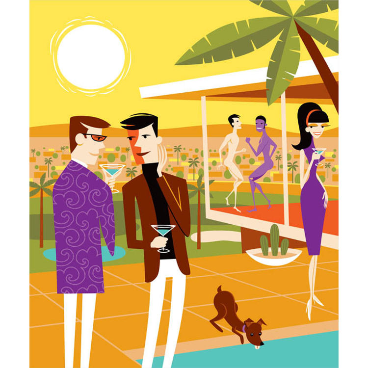 The Latest Gossip by Shag (Josh Agle)
