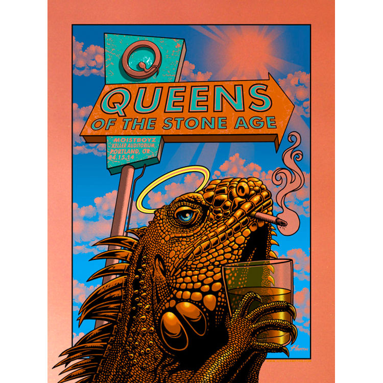 Queens of the Stone Age – Portland, OR 2014 (Metallic Copper) by Justin Hampton