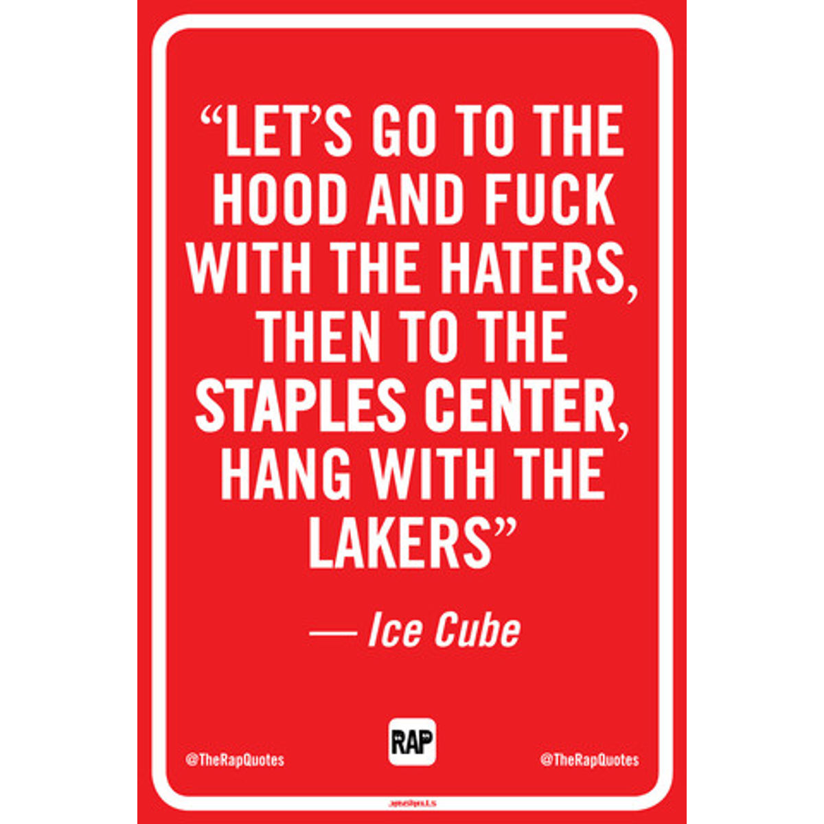 Let's go to the hood and fuck with the haters... (Print)