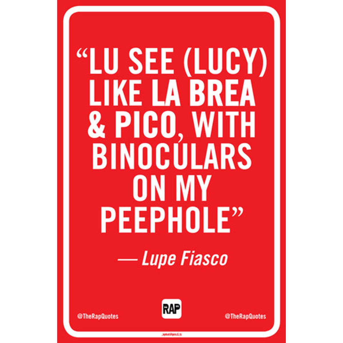 Lu see (Lucy) like La Brea & Pico... (Print)