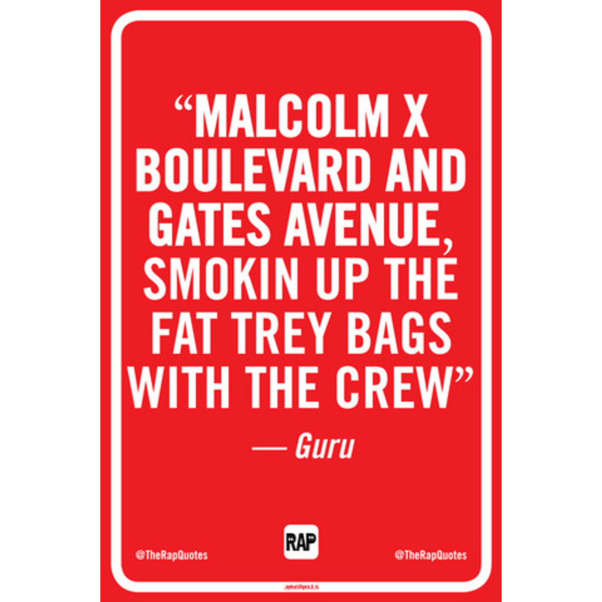 Malcolm X Boulevard and Gates Avenue... (Print)
