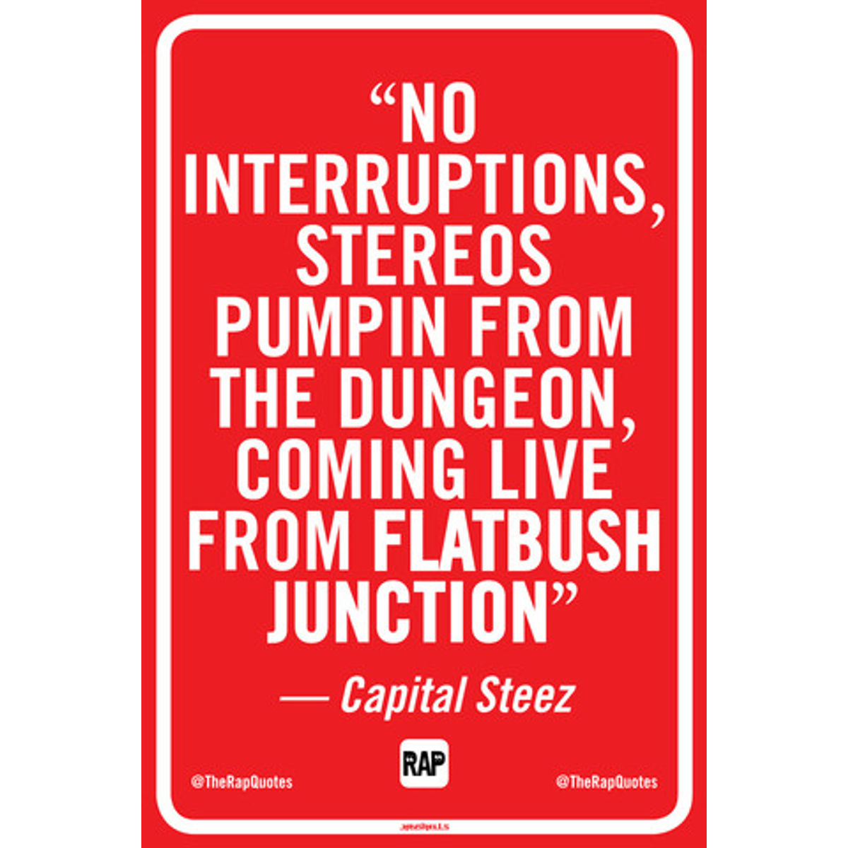 No interruptions... (Print)
