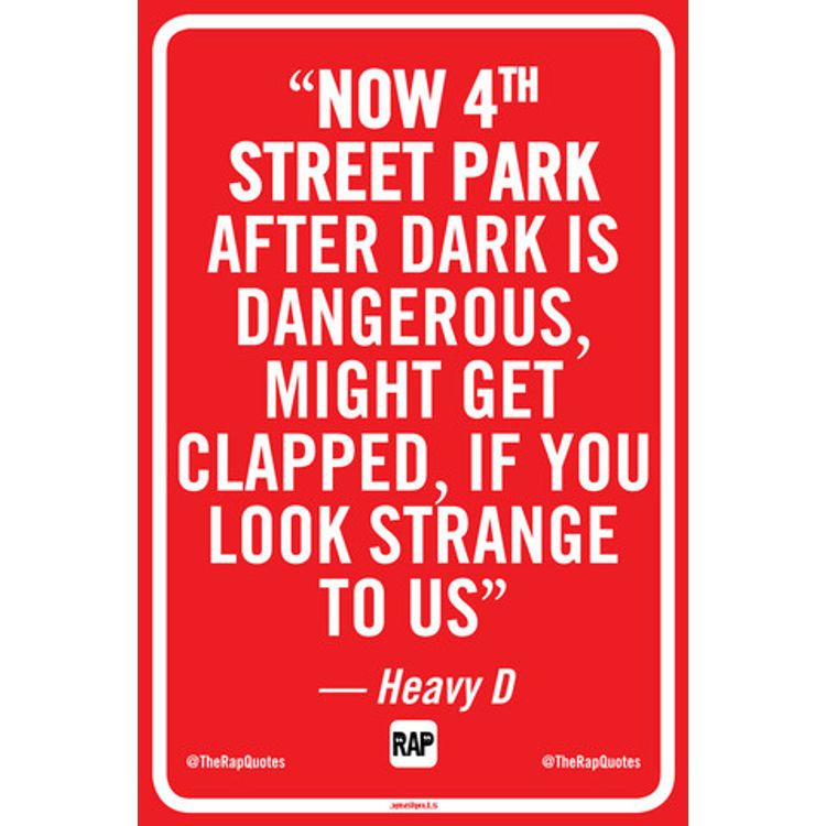 Now 4th Street Park after dark is dangerous... (Print) by Jay Shells