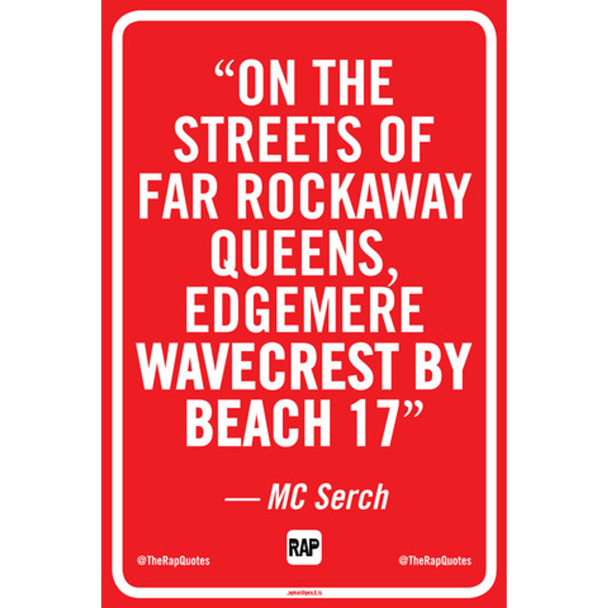 On the streets of Far Rockaway Queens... (Print)