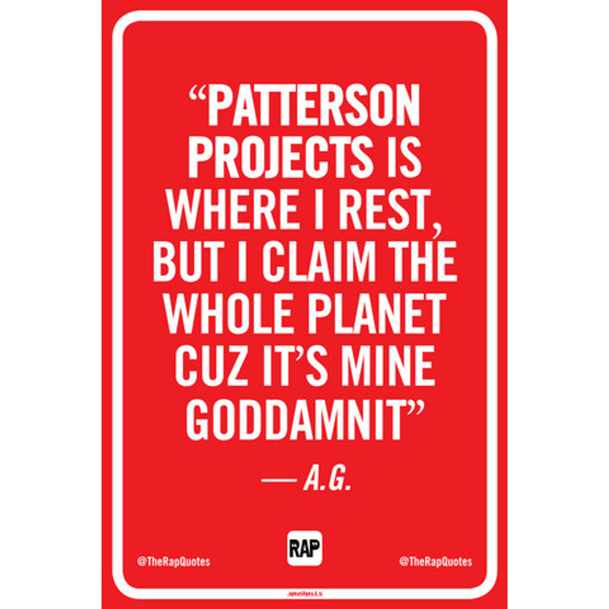 Patterson Projects is where I rest... (Print)