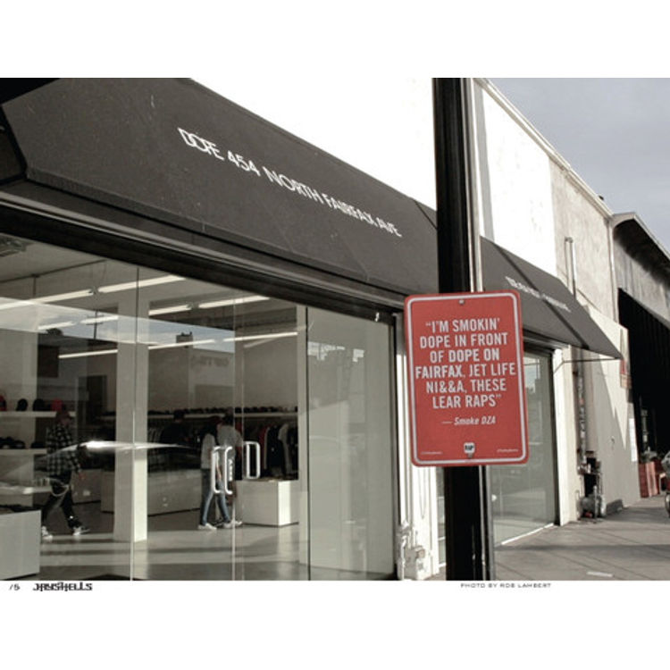 I'm smokin' dope in front of Dope on Fairfax... (Photo) by Jay Shells