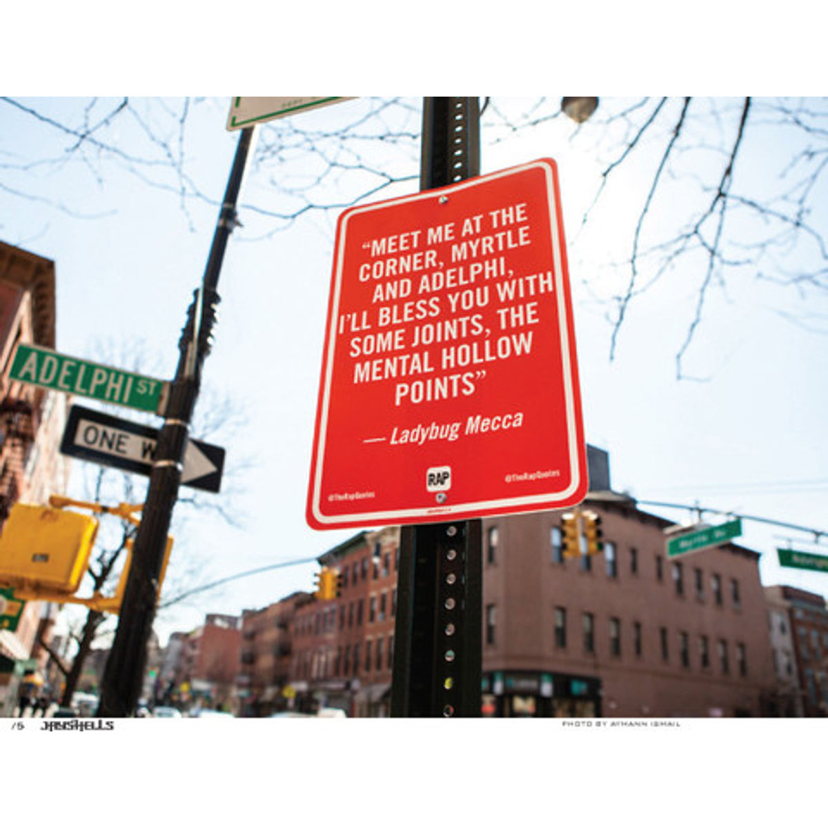 Meet me at the corner, Myrtle and Adelphi... (Photo)