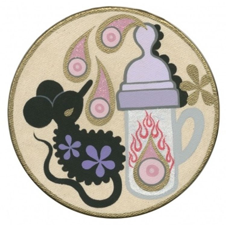 Baby Bottle Purple by Junko Mizuno