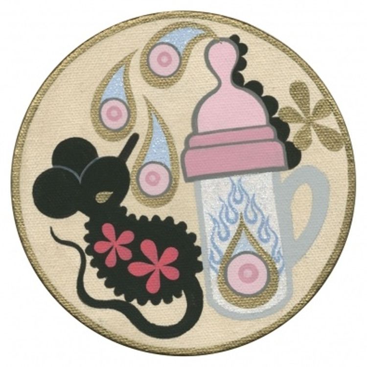 Baby Bottle Pink by Junko Mizuno