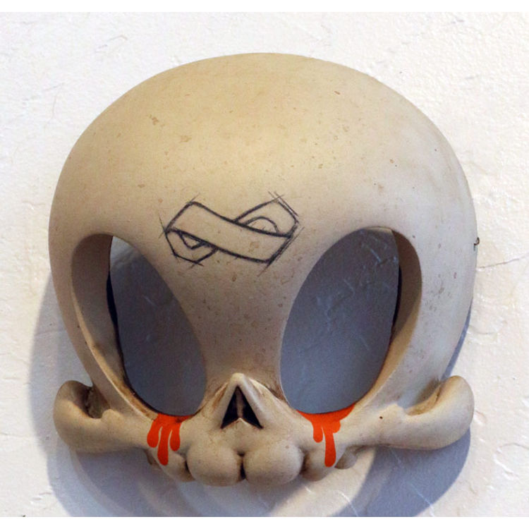 Infinity Orange Tears Midi Mask by Brandt Peters