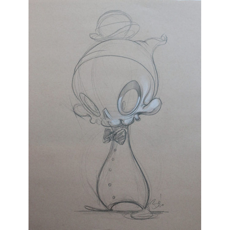 Classic Skelve #1 Drawing by Brandt Peters