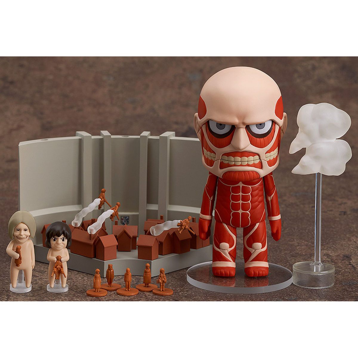 Nendoroid Colossus Titan & Attack Playset