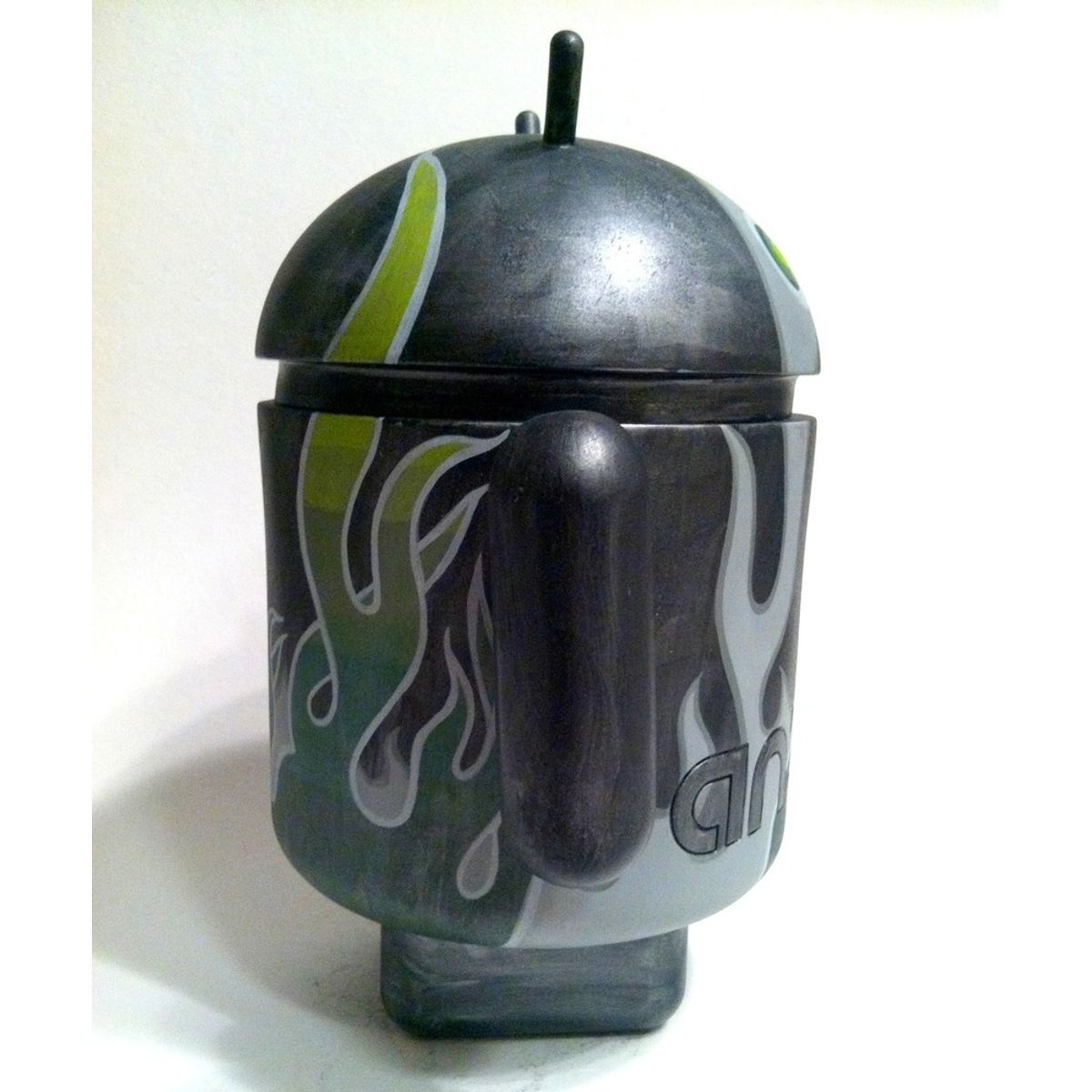 Hotrod Green Flame Mega Droid