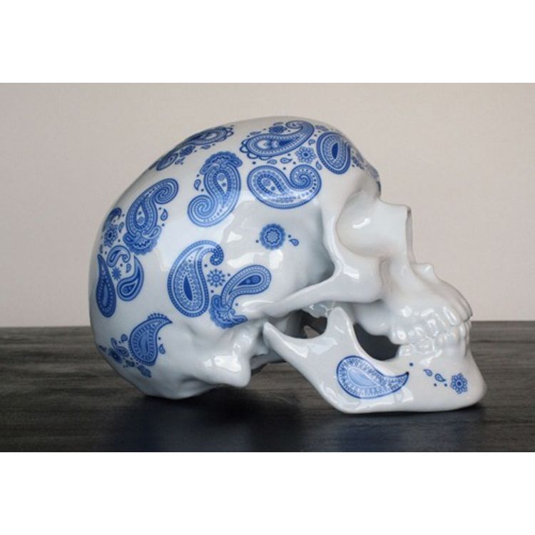 SKULL CASHMERE BLUE by NooN
