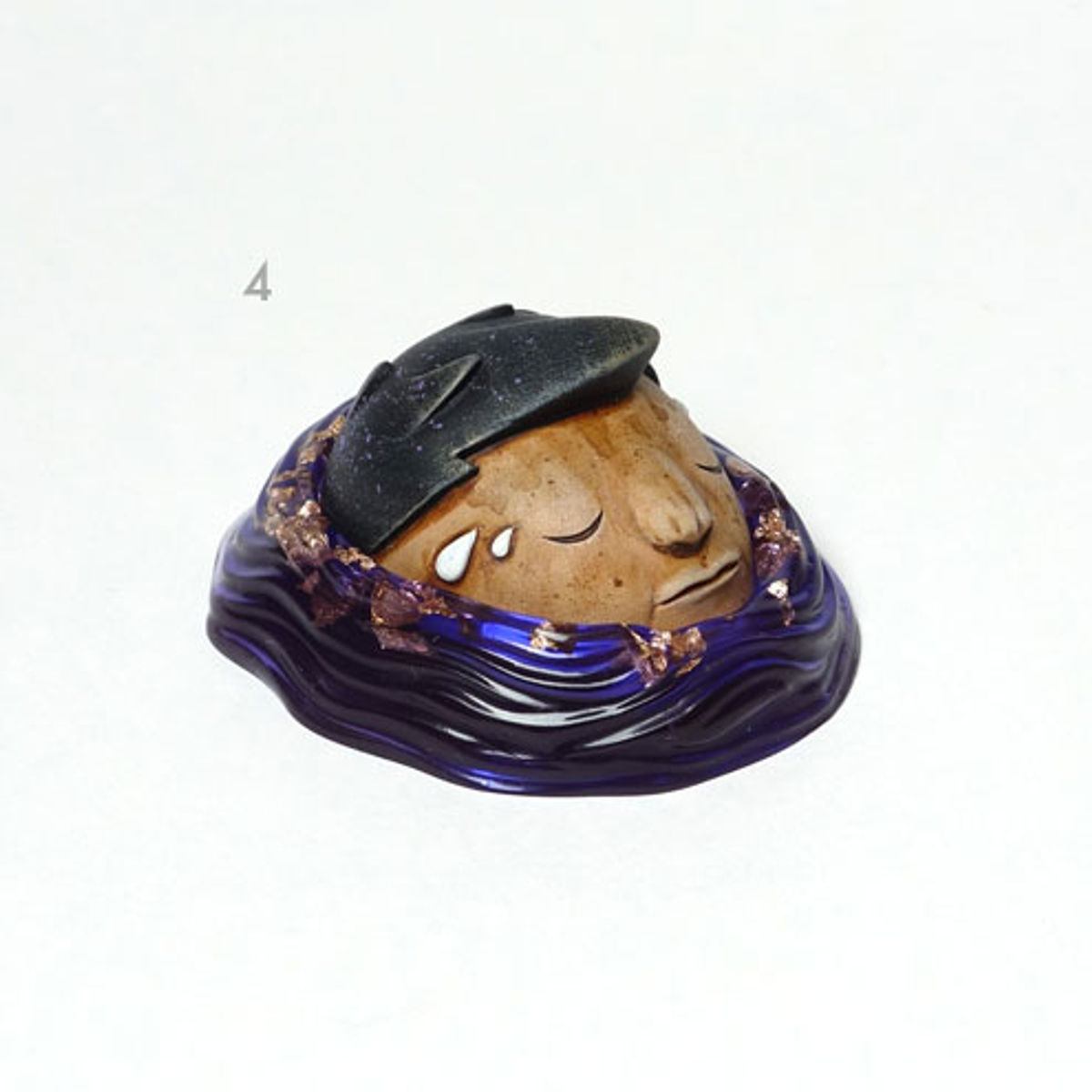 My Final Breath - Purple with gold leaf