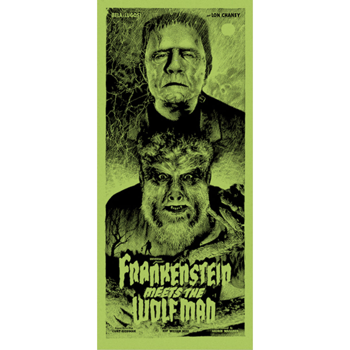 frankenstein Meets the Wolf Man -GID [Variant)