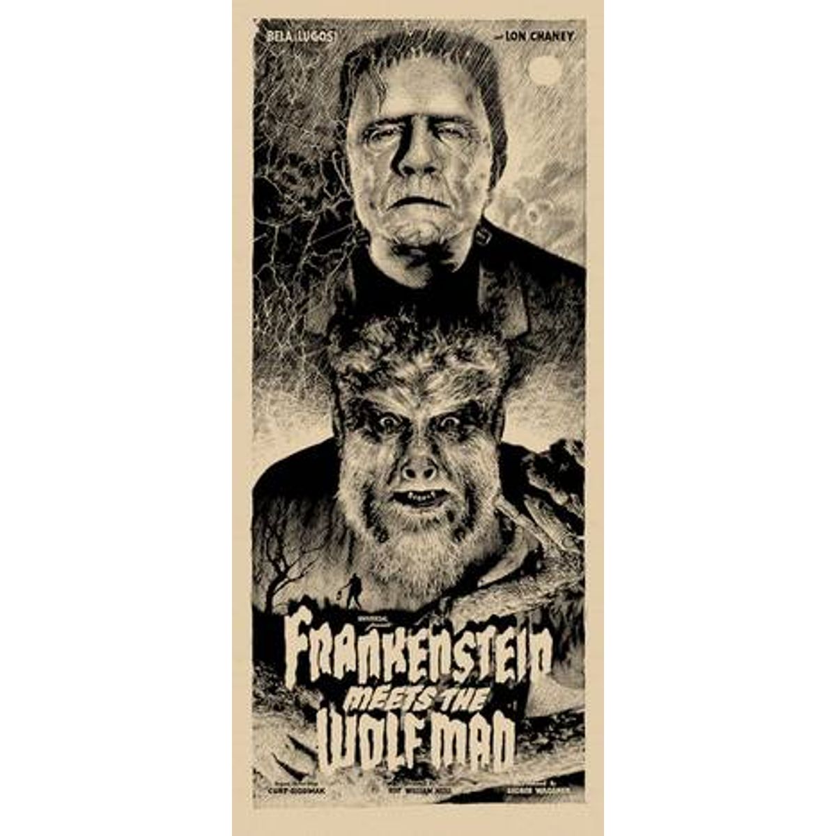 Frankenstein Meets the Wolf Man -GID [Regular)