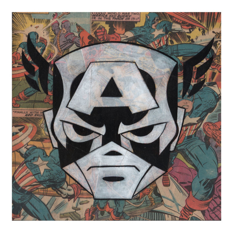 Captain America Print by kaNO