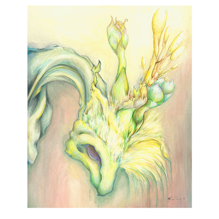Topbloom Print by Tasha (Natasha Zimich)