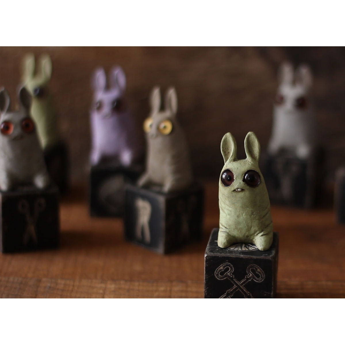 Handpainted Pipsqueak on Ceremonial Risers
