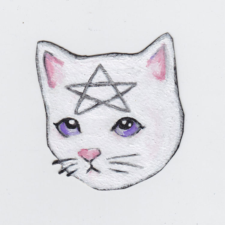 Pentacat White by Jessicka Addams