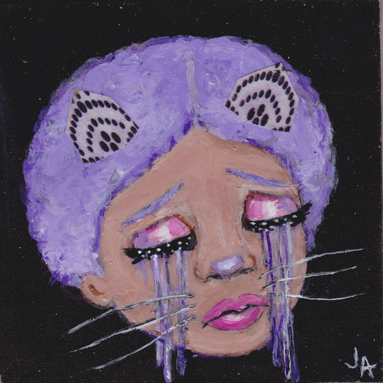 Sad Purple by Jessicka Addams