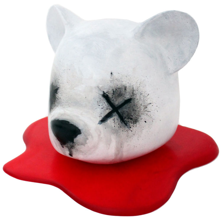 Decapitated Bear Head by Luke Chueh