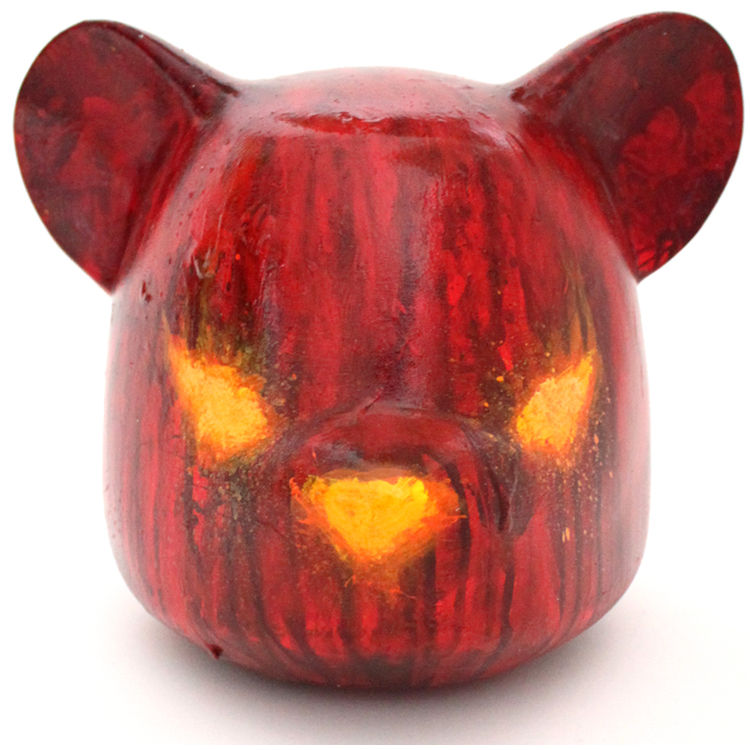 Seeing Red Bear Head by Luke Chueh