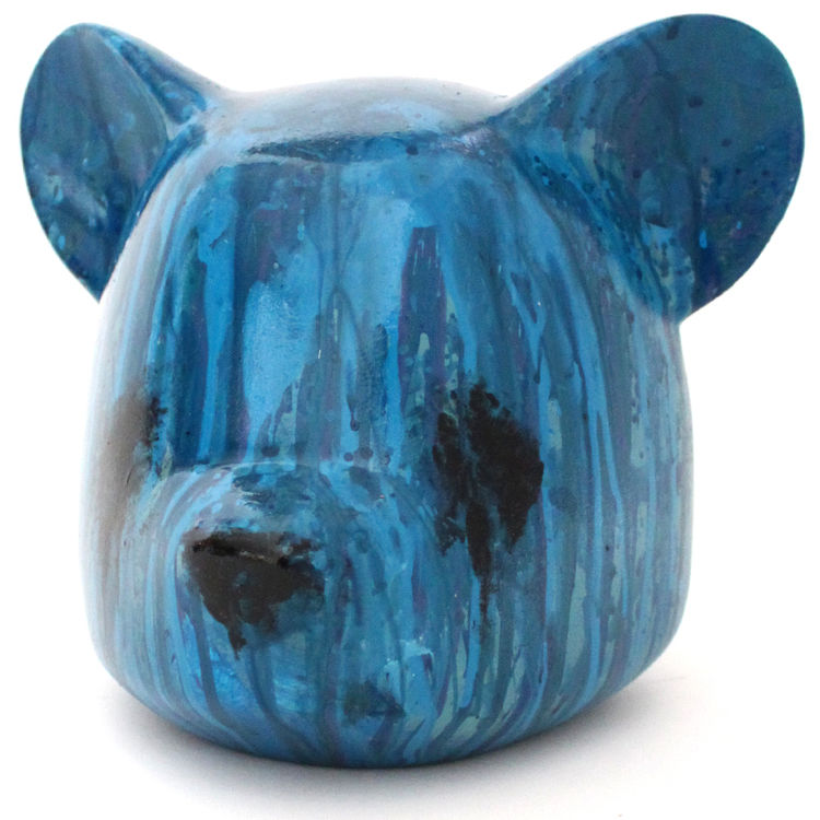 Feeling Blue Bear Head by Luke Chueh