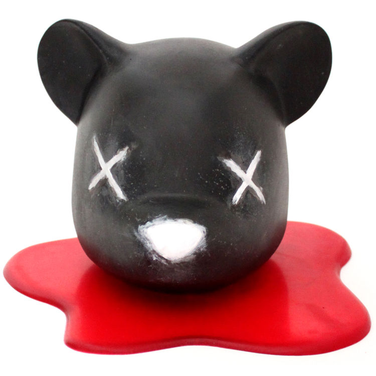 Decapitated Black Bear Head by Luke Chueh