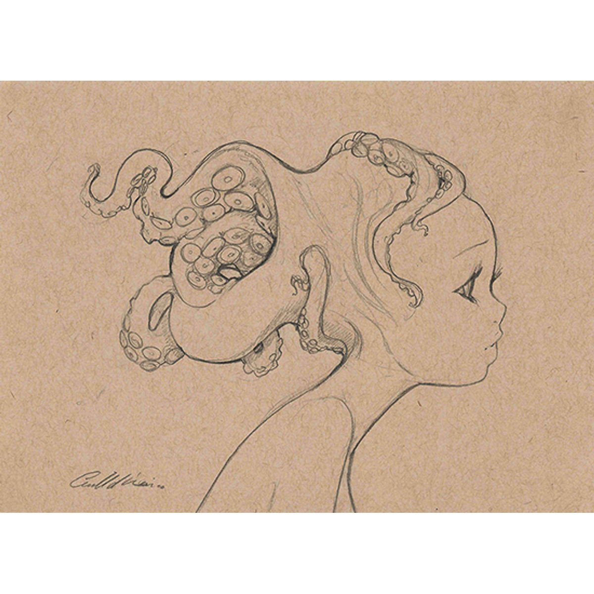 TWISTED MIND (ORIGINAL DRAWING - Framed)