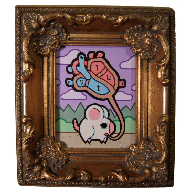 Rat With Heart And Cat by Matt Ritchie