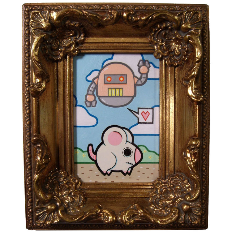 Rat With Heart And Robot by Matt Ritchie