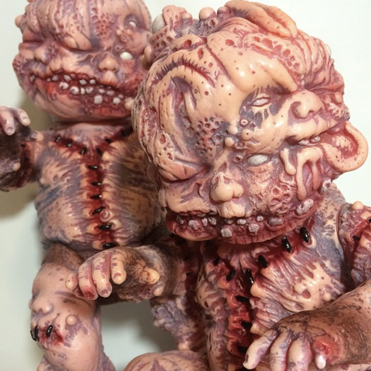 Autopsy Zombie Staple Baby - first fully painted by Miscreation Toys (Jeremi Rimel)