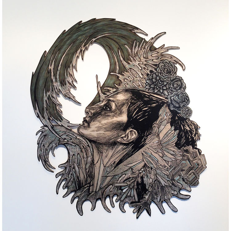 Ice Queen in Winter Water by Dennis McNett