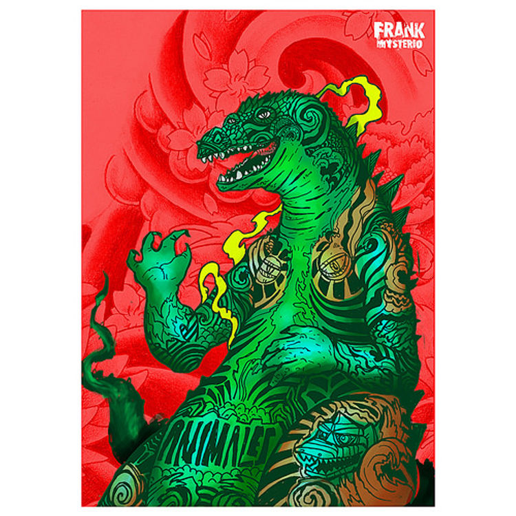 Godzilla Tattoo by Frank Mysterio