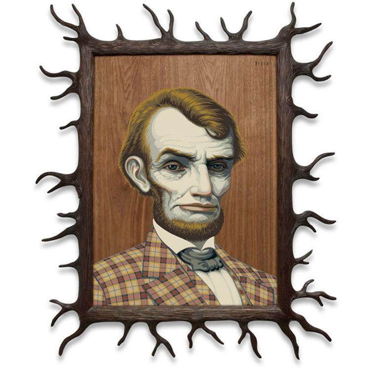 Wood Lincoln by Mark Ryden