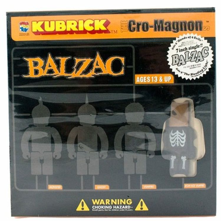 Balzac Cro-Magnon Kubrick Set with 7" Record (Black) by Balzac