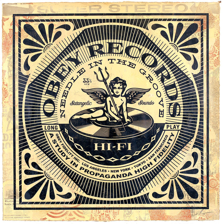 Satangelic Sounds by Obey Giant (Shepard Fairey)