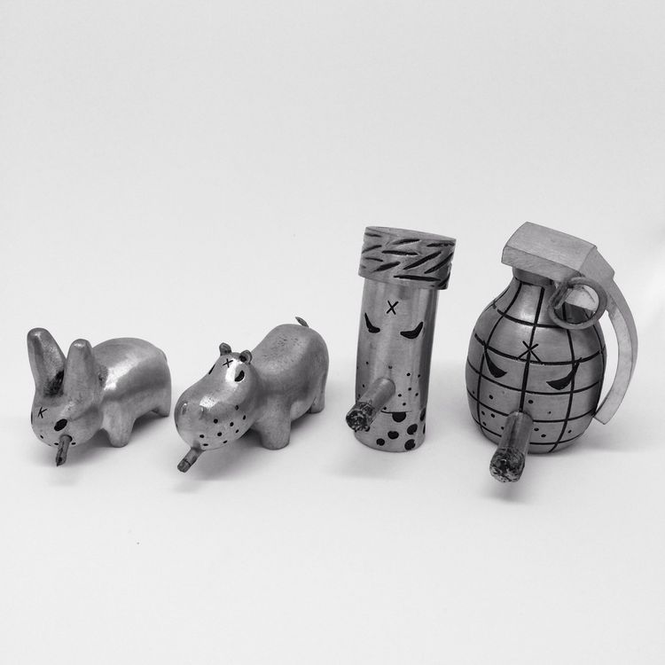 Metal Smorkin' Minis by Frank Kozik