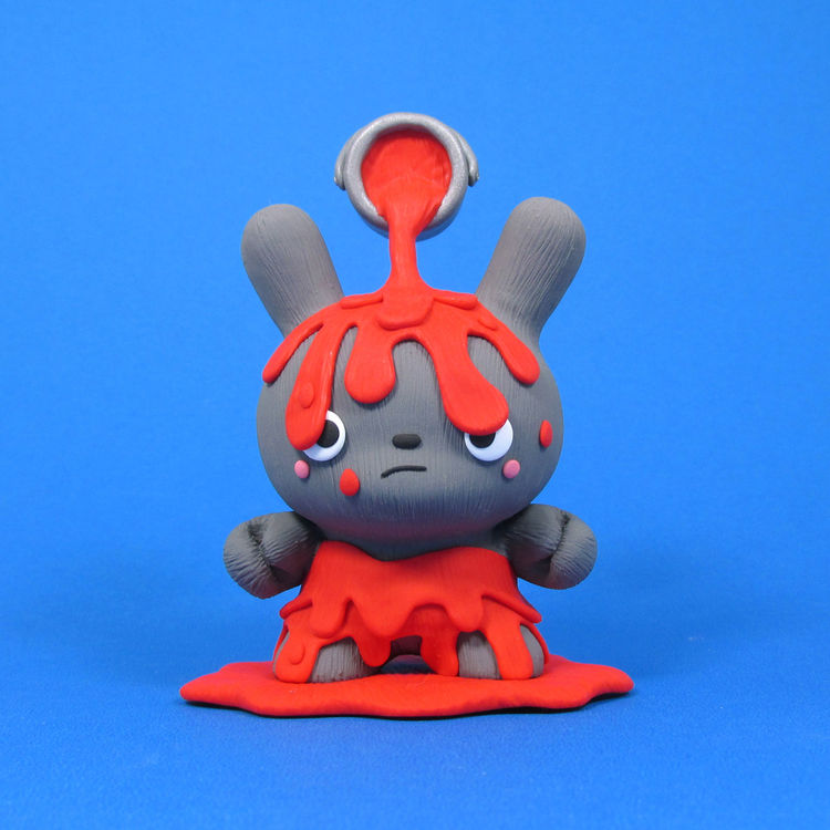 Red Paint Monster by The Bots (Jenn and Tony Bot)