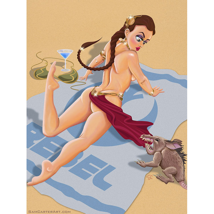 Attack of the Womp Rat” featuring Princess Leia by Sam Carter