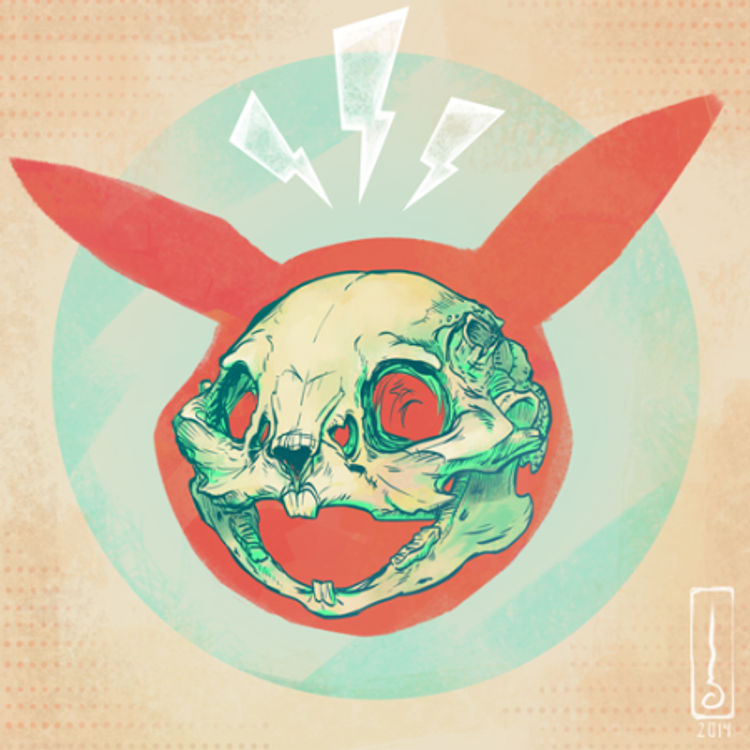 Skull of Pikachutona Minor by Cindy Liu