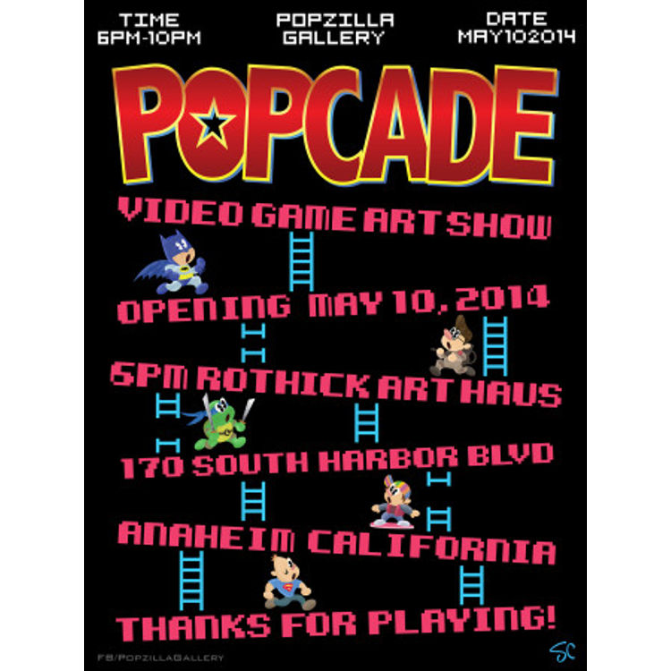 POPcade Show Poster by Sam Carter