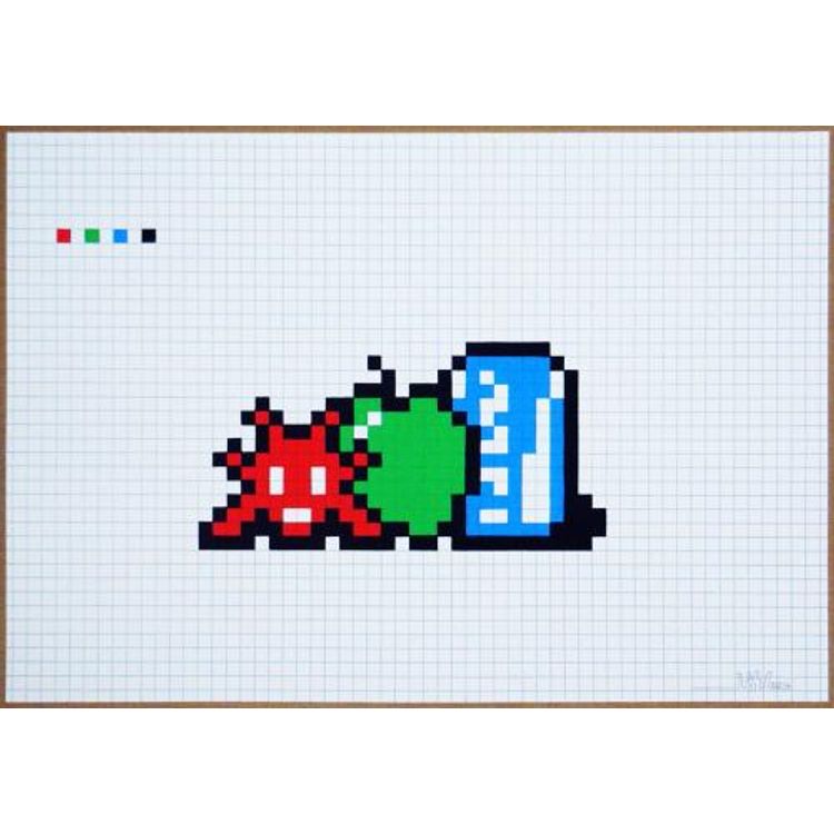 Still Life WIth Pocari Can by Space Invader