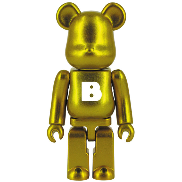 Basic Be@rbrick - Brass Gold (B) by Medicom