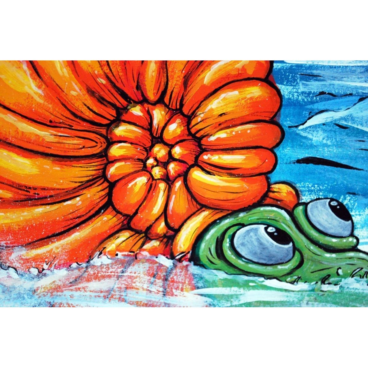 "UU Ahab vs. Ammonaito" - OG Gouache Painting