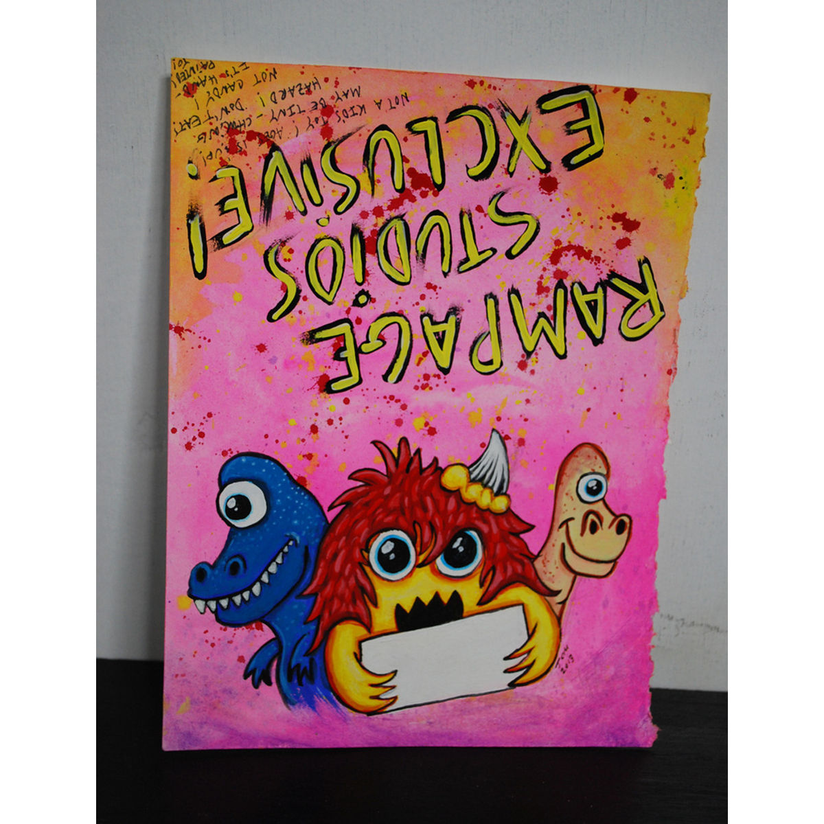 "RAMPAGE STUDIOS" OG Gouache Header Card Art