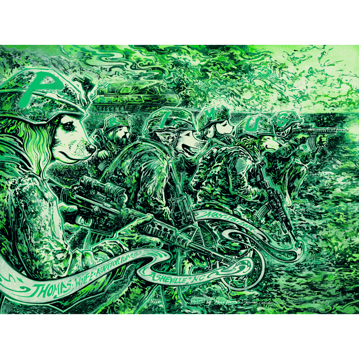 Primus – Asheville, NC 2014 (Green Naugahyde)