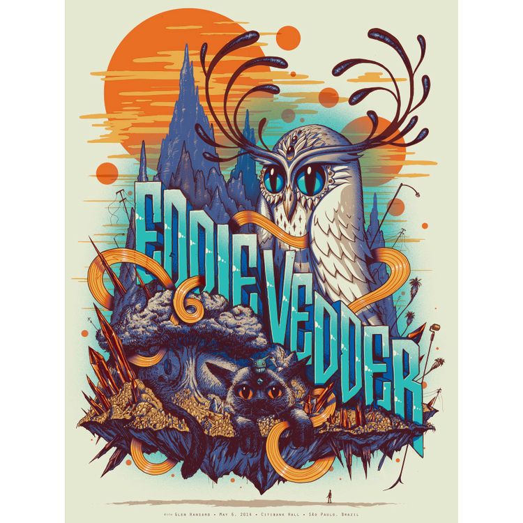 Eddie Vedder – Sao Paulo Brazil 2014 by Jeff Soto